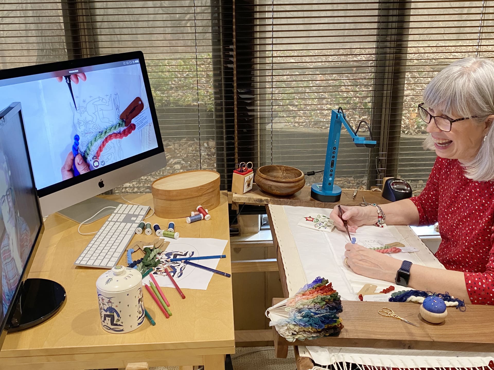 Broderie et art textile avec les visualiseurs IPEVO